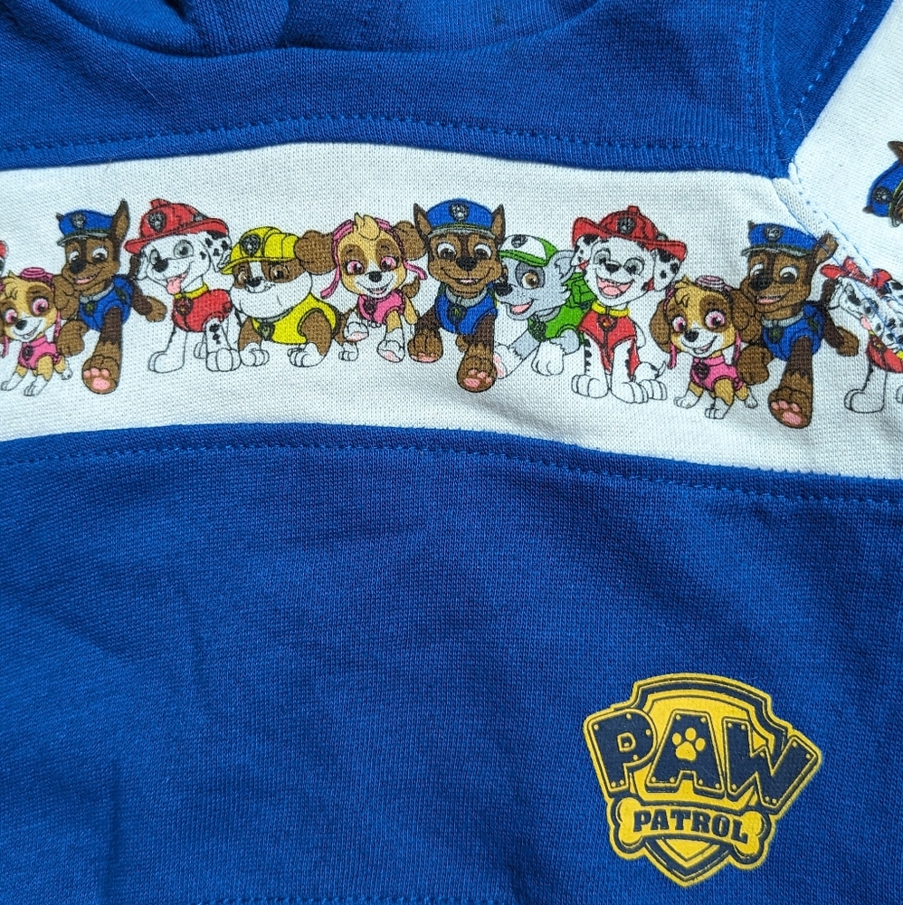 Paw Patrol Newborn Hooded Sweatshirt Deadstock Gen 1 Nickelodeon Pattern EUC - Picture 3 of 6